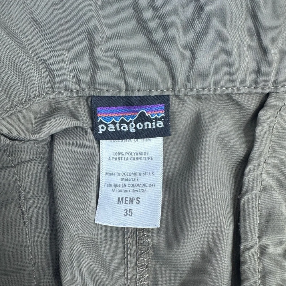 Vintage Patagonia Sol Patrol Pants Men’s 35 Olive Green Lightweight Retro